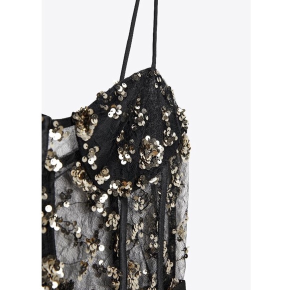 Zara Sequin Jumpsuit - Picture 7 of 7